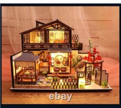 DIY Miniature Wooden Dollhouse Japanese Style House Model Kits Handmade Toy Gift