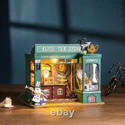 DIY Miniatures Dollhouse Kit Miniature Greenhouse DIY Craft Kits for Adult to