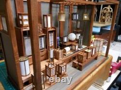 DIY Model Kit Japanese Retro Lantern Shop Miniature Doll House Wood Craft