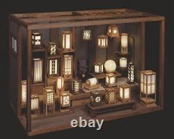 DIY Model Kit Japanese Retro Lantern Shop Miniature Doll House Wood Craft JP