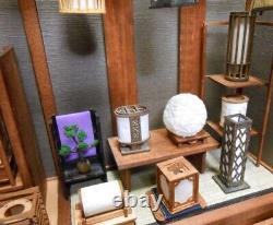 DIY Model Kit Japanese Retro Lantern Shop Set Miniature Dollhouse Wood Japan