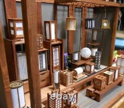 DIY Model Kit Japanese Retro Lantern Shop Set Miniature Dollhouse Wood Japan