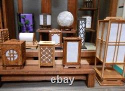DIY Model Kit Japanese Retro Lantern Shop Set Miniature Dollhouse Wood Japan