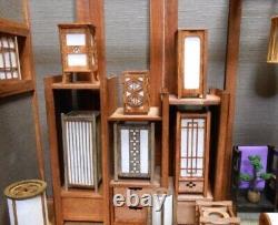 DIY Model Kit Japanese Retro Lantern Shop Set Miniature Dollhouse Wood Japan