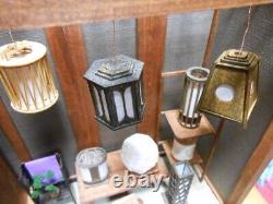 DIY Model Kit Japanese Retro Lantern Shop Set Miniature Dollhouse Wood Japan