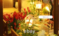 DIY Oriental Korean Style Kit Miniature Furniture 3D Kokuri Family Mansion LED