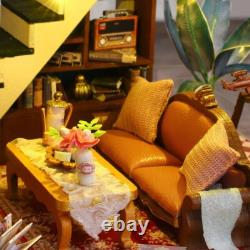 DIY Romantic Toy Model House 3D Wooden Puzzle Dollhouse for Adult Kids Xmas Gift