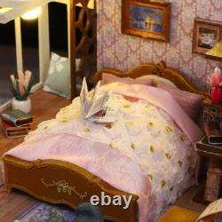 DIY Romantic Toy Model House 3D Wooden Puzzle Dollhouse for Adult Kids Xmas Gift