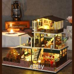 DIY Romantic Toy Model House 3D Wooden Puzzle Dollhouse for Adult Kids Xmas Gift