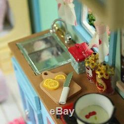 DIY Time Travel Dollhouse Cute Caravan Doll House Miniature Kit Xmas Gift Decor