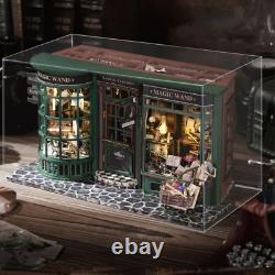 DIY Wooden Dollhouse Miniature Doll House Kit with Furniture Roombox Home Model