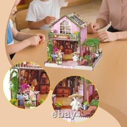 DIY Wooden Miniature Dollhouse 3D Puzzle Model Handmade Doll House