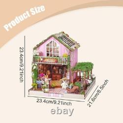DIY Wooden Miniature Dollhouse 3D Puzzle Model Handmade Doll House