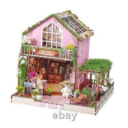 DIY Wooden Miniature Dollhouse 3D Puzzle Model Handmade Doll House