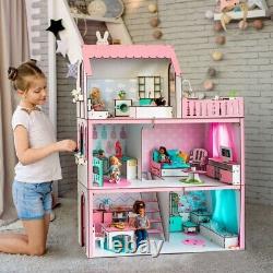 DIY wooden dollhouse, cute toy house for kids, doll cottage house DIY kit