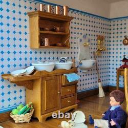 DOLLHOUSE 112 SCALE MINI MUNDUS ANTIQUE KITCHEN WithSTOVE COMPLETE KIT/SET 40200