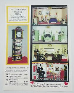 Debbie Young 1990's 1/4 Scale Kit Grandfather Clock & Furniture M Engelbreit