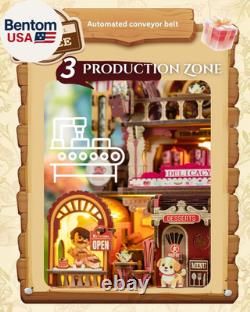 Dessert Atelier Self-Running Powered DIY Miniature House Kit Movable Dessert &