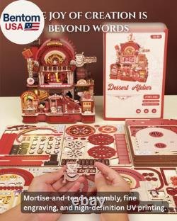 Dessert Atelier Self-Running Powered DIY Miniature House Kit Movable Dessert &