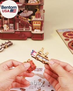 Dessert Atelier Self-Running Powered DIY Miniature House Kit Movable Dessert &