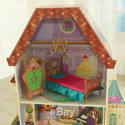 Disney Princess Belle Enchanted Dollhouse with 13 Accessories NEW