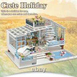 Diy Dollhouse Crete Holiday Summer Miniature Handicraft