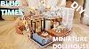 Diy Miniature Dollhouse Kit Blue Times With Lights And Music Box
