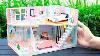 Diy Miniature Dollhouse Kit Lily S Pink Diary With Full Furniture U0026 Lights