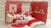 Diy Miniature Dollhouse Red Bedroom For Lol Surprise Dolls Not A Kit