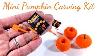 Diy Miniature Pumpkin Carving Kit Halloween Dollhouse Crafts