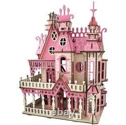 Doll House 3D Puzzle Wooden Miniature DIY Assembly Building Model Kit Decoration