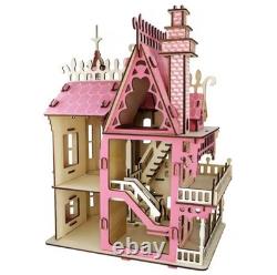 Doll House 3D Puzzle Wooden Miniature DIY Assembly Building Model Kit Decoration