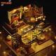 Doll House 3D Wooden Miniature DIY Assembly Building Model Kit Momo Tea