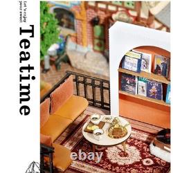 Doll House 3D Wooden Miniature DIY Assembly Building Model Kit Momo Tea