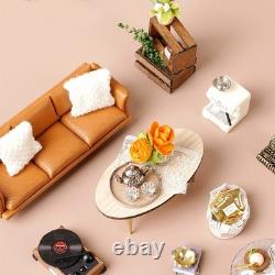Doll House 3D Wooden Miniature DIY Assembly Building Model Kit Momo Tea Doll House 3D Wooden Miniature DIY Assembly Building Model Kit Momo Tea
