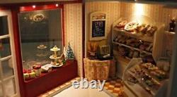 Doll House Handmade Kit European Travel Diary Bakery Miniature house Japan153