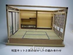 Doll House Japanese style Room SET of 3 Miniature Kit Handmade Wooden 1/12 JAPAN