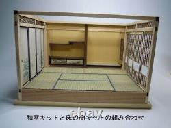 Doll House Japanese style Room SET of 3 Miniature Kit Handmade Wooden 1/12 NEW