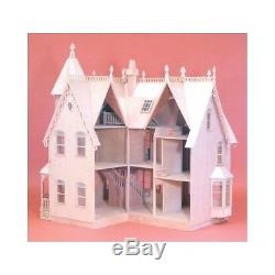 Doll House Kit Wooden Garfield Dollhouse Mansion Unfinished Gift Ten Large Rooms