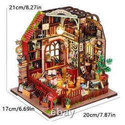 Doll House Wooden 3D Puzzle Kit Production Room Toy Decorations with Furniture