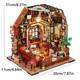 Doll House Wooden 3D Puzzle Kit Production Room Toy Decorations with Furniture