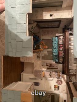 Doll house summer cabin 27 inches by 8.5 inches