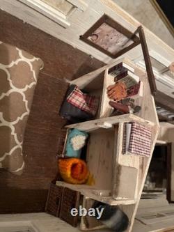 Doll house summer cabin 27 inches by 8.5 inches