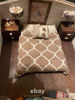 Doll house summer cabin 27 inches by 8.5 inches