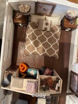 Doll house summer cabin 27 inches by 8.5 inches