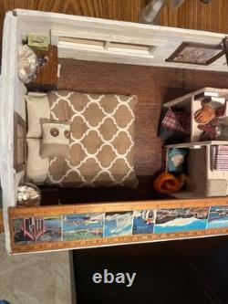 Doll house summer cabin 27 inches by 8.5 inches