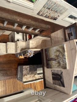 Doll house summer cabin 27 inches by 8.5 inches