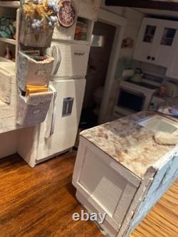 Doll house summer cabin 27 inches by 8.5 inches