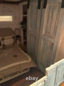 Doll house summer cabin 27 inches by 8.5 inches