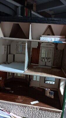 Dollhouse 1/4 Scale 2 Floors- also I am including a tote full of accessories &